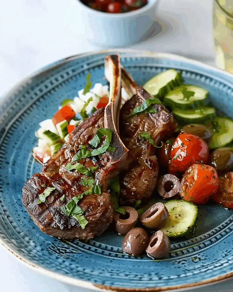 Greek Grilled Lamb Chops Recipe