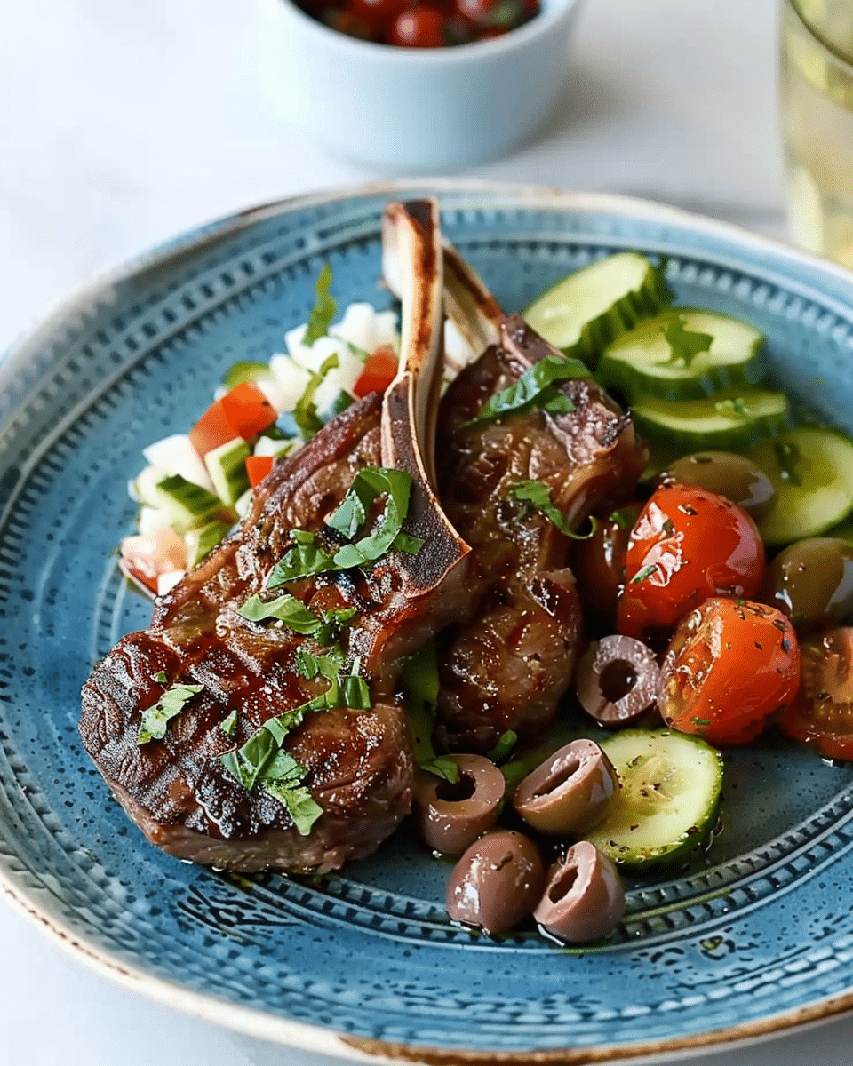 Greek Grilled Lamb Chops Recipe