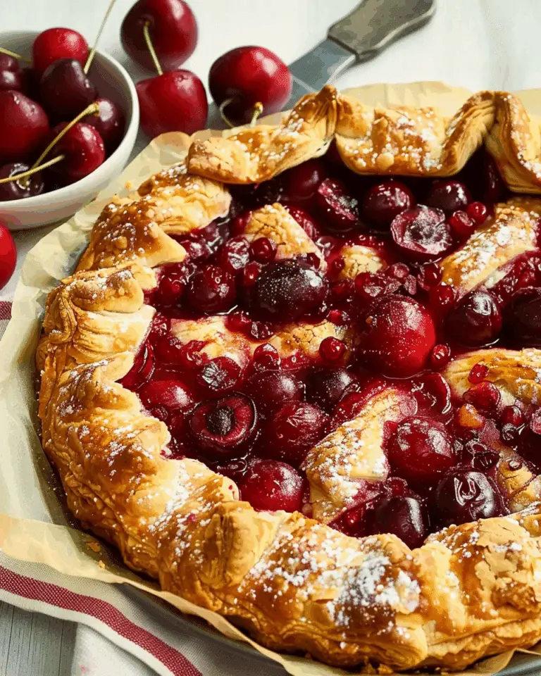 Puff Pastry Cherry Crostata