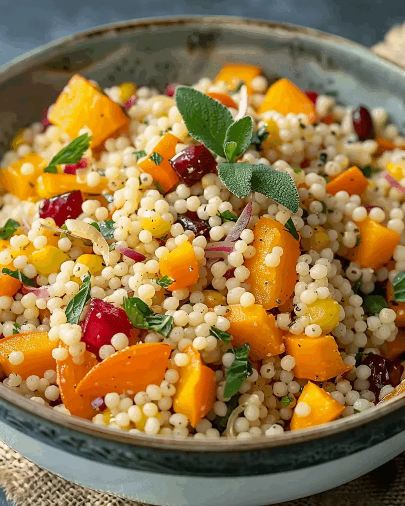 Autumn Pearl Couscous Salad: A Sweet and Savory Fall Delight