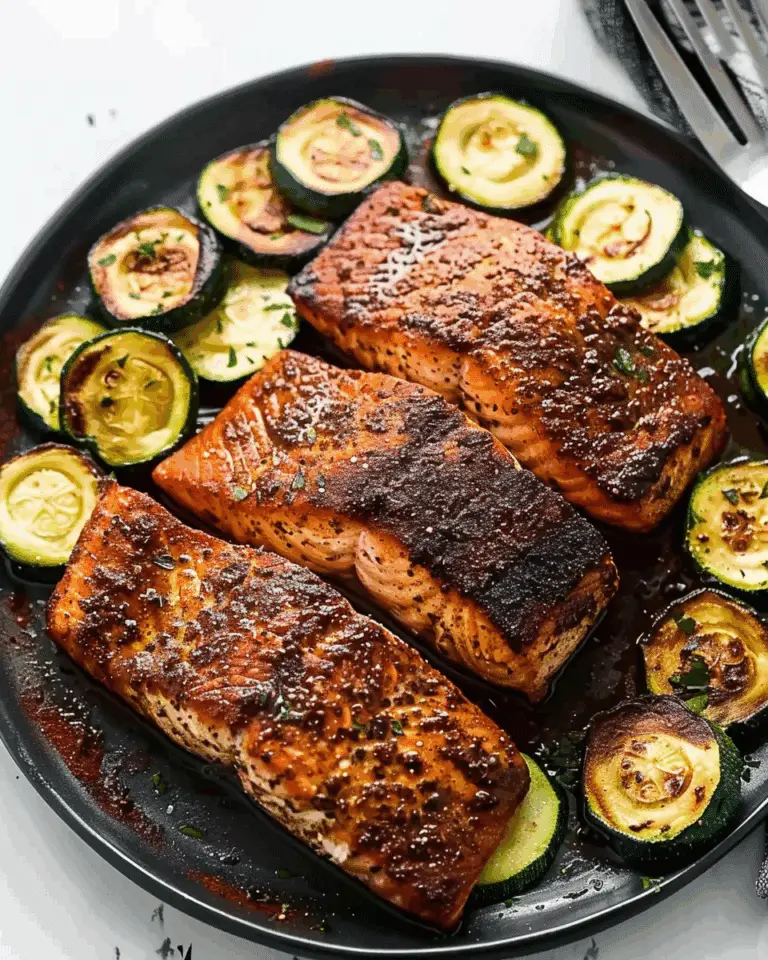 Blackened Salmon With Zucchini