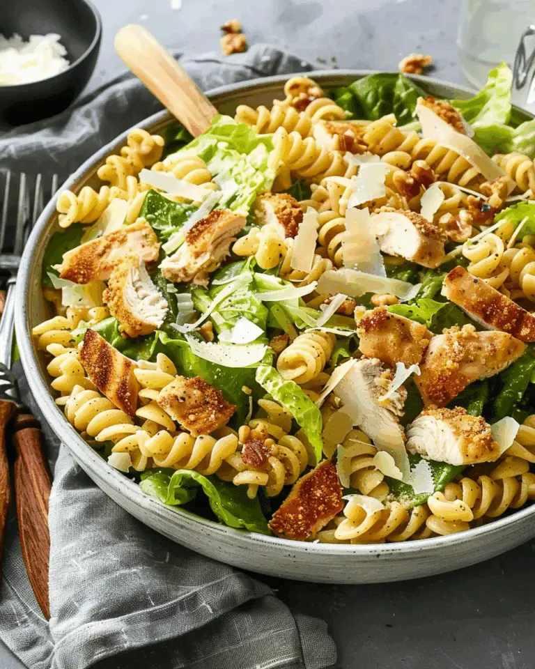 Chicken Caesar Pasta Salad