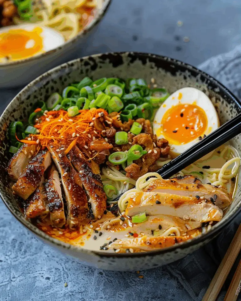 Quick Creamy Miso Chicken Ramen