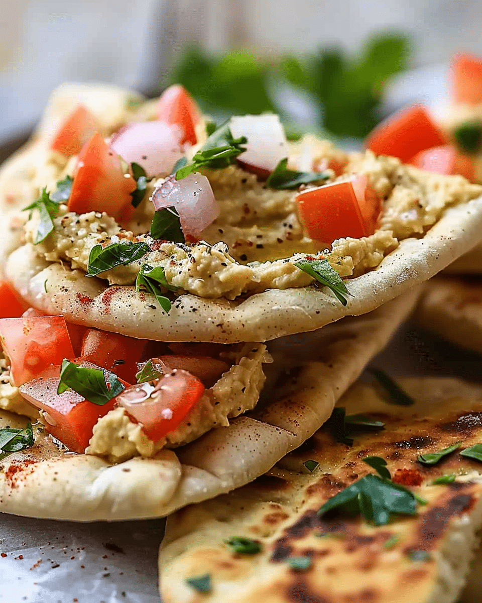 Mini Pita Pockets with Hummus: A Fresh, Flavorful Snack