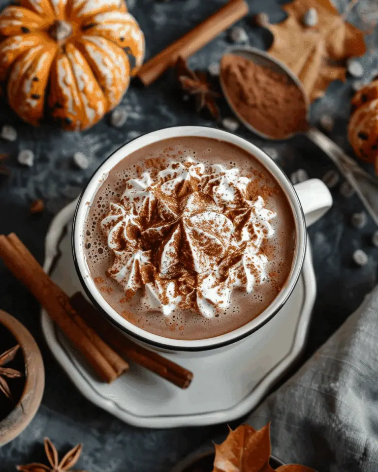 Gingerbread Fall Hot Chocolate Recipe
