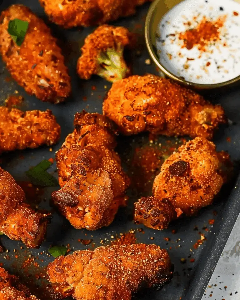 Frozen Cauliflower Wings in the Air Fryer Recipe