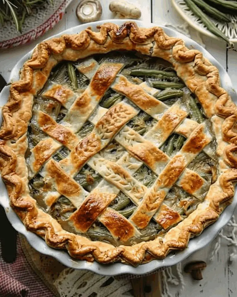 Green Bean Mushroom Pie