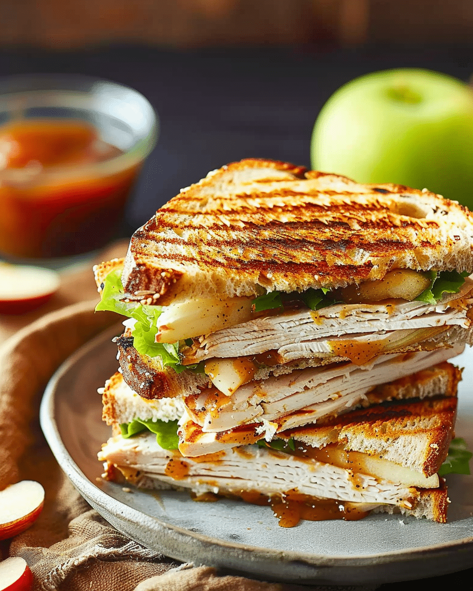 Grilled Turkey Sandwich with Apple Butter Recipe
