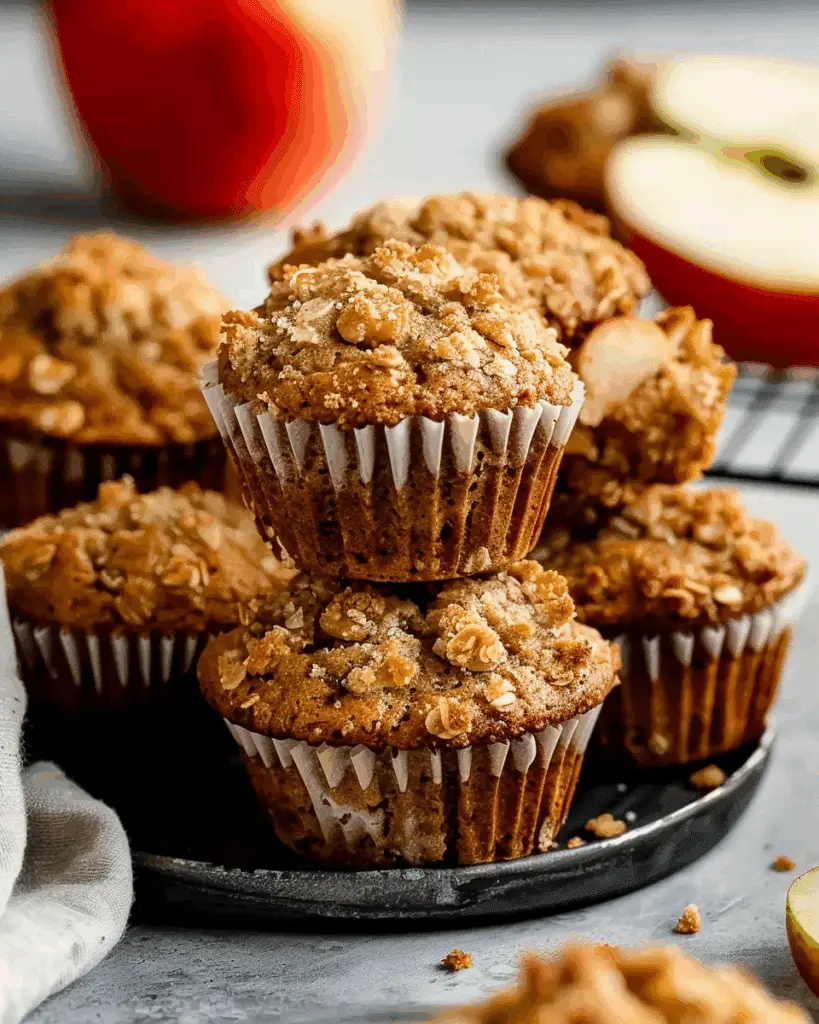 Healthy Whole Wheat Apple Muffins Recipe