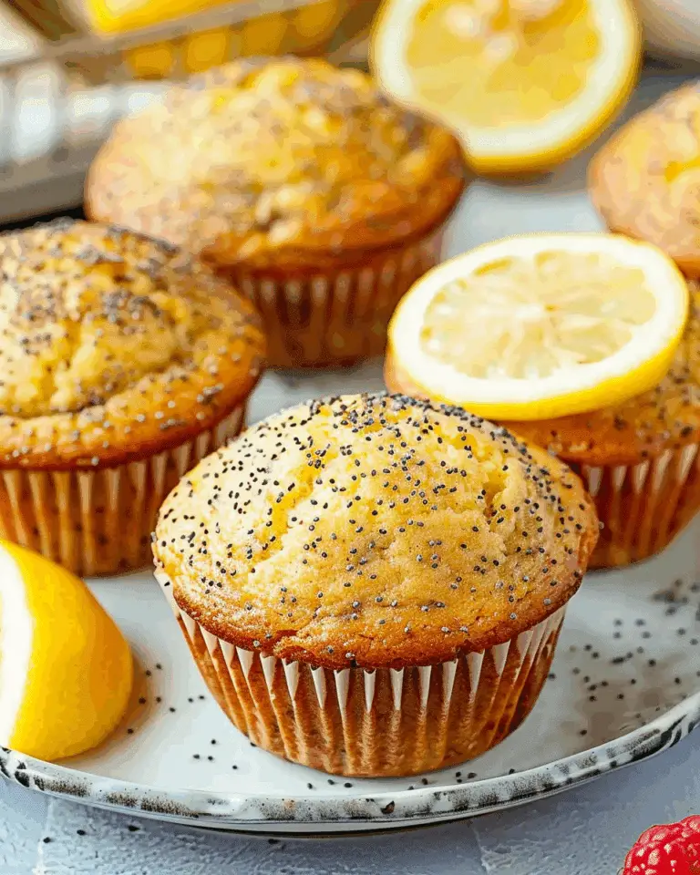 Healthy Lemon Poppy Seed Muffins