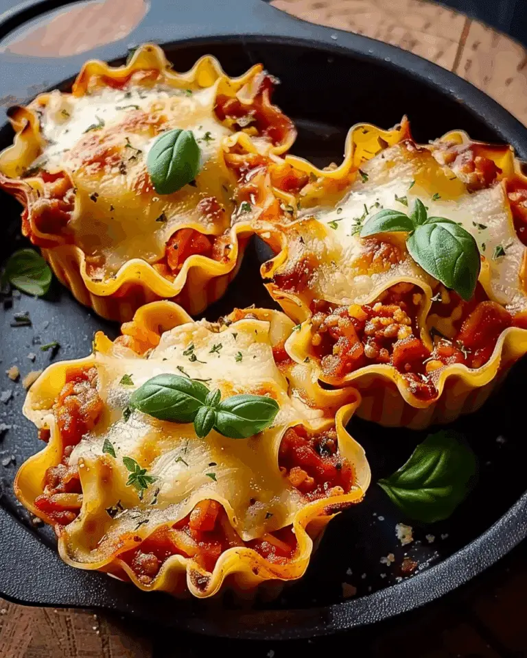Easy Lasagna Cups (Just 30 Minutes!)