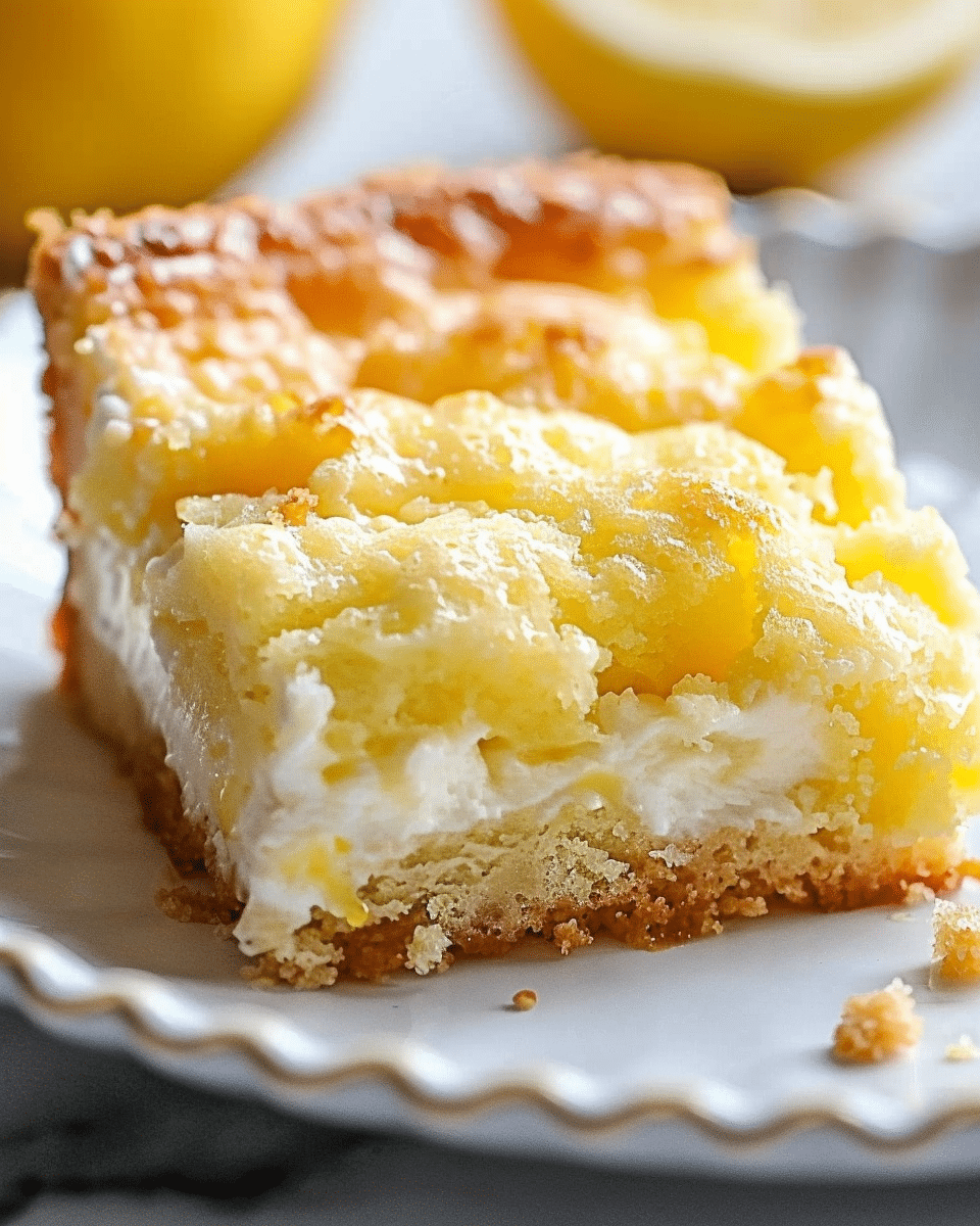 Lemon Cream Cheese Dump Cake Recipe