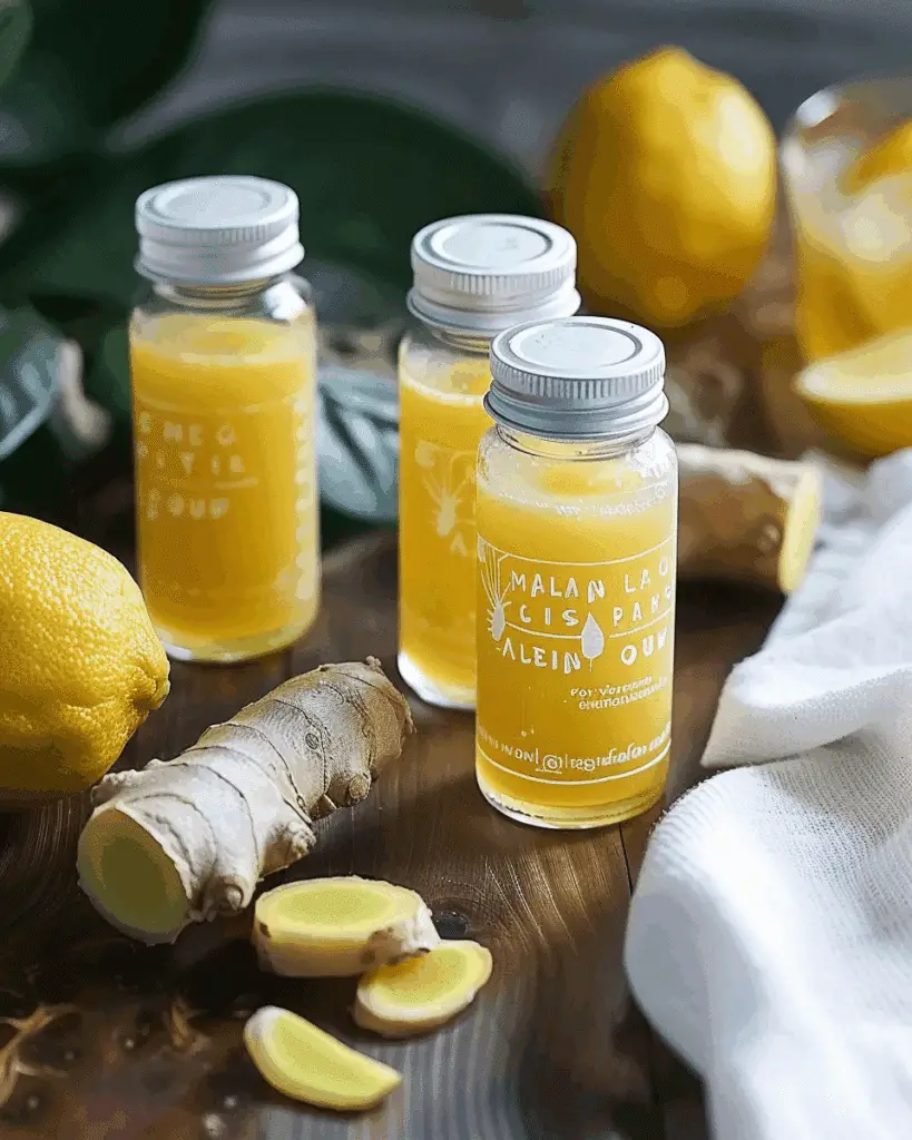 Lemon Ginger Shot Recipe With Cayenne (Immunity Shots)