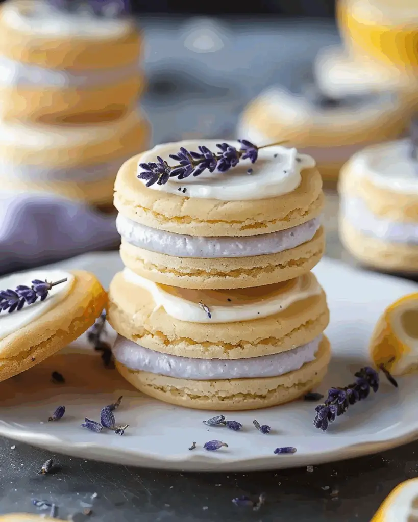 Lemon Lavender Sandwich Cookies Recipe