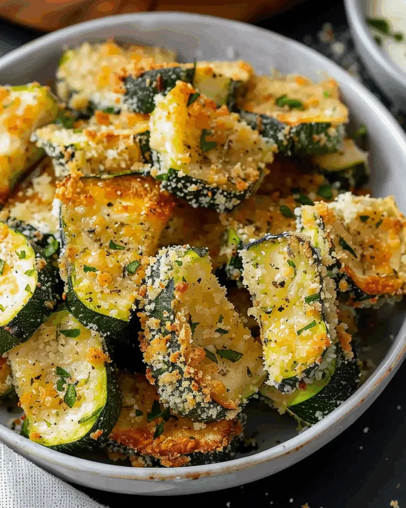 Air Fryer Zucchini Parmesan