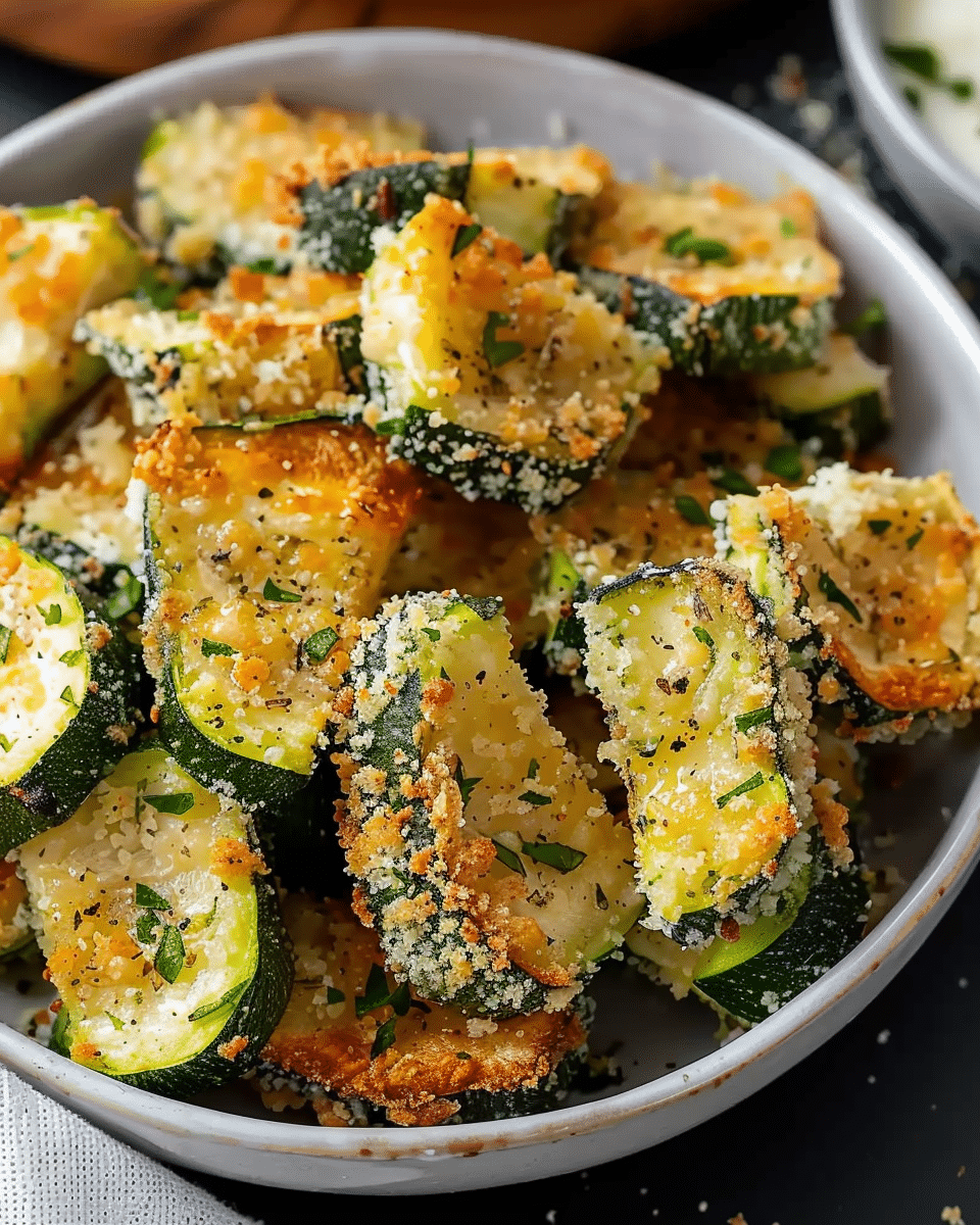 Air Fryer Zucchini Parmesan