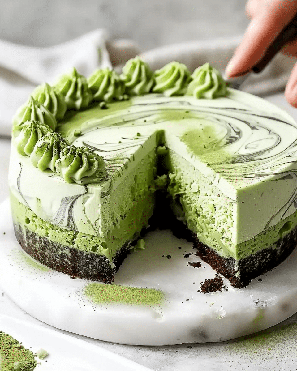 Matcha Marble Mousse