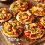 Mini Chicken Fajita Pizzas