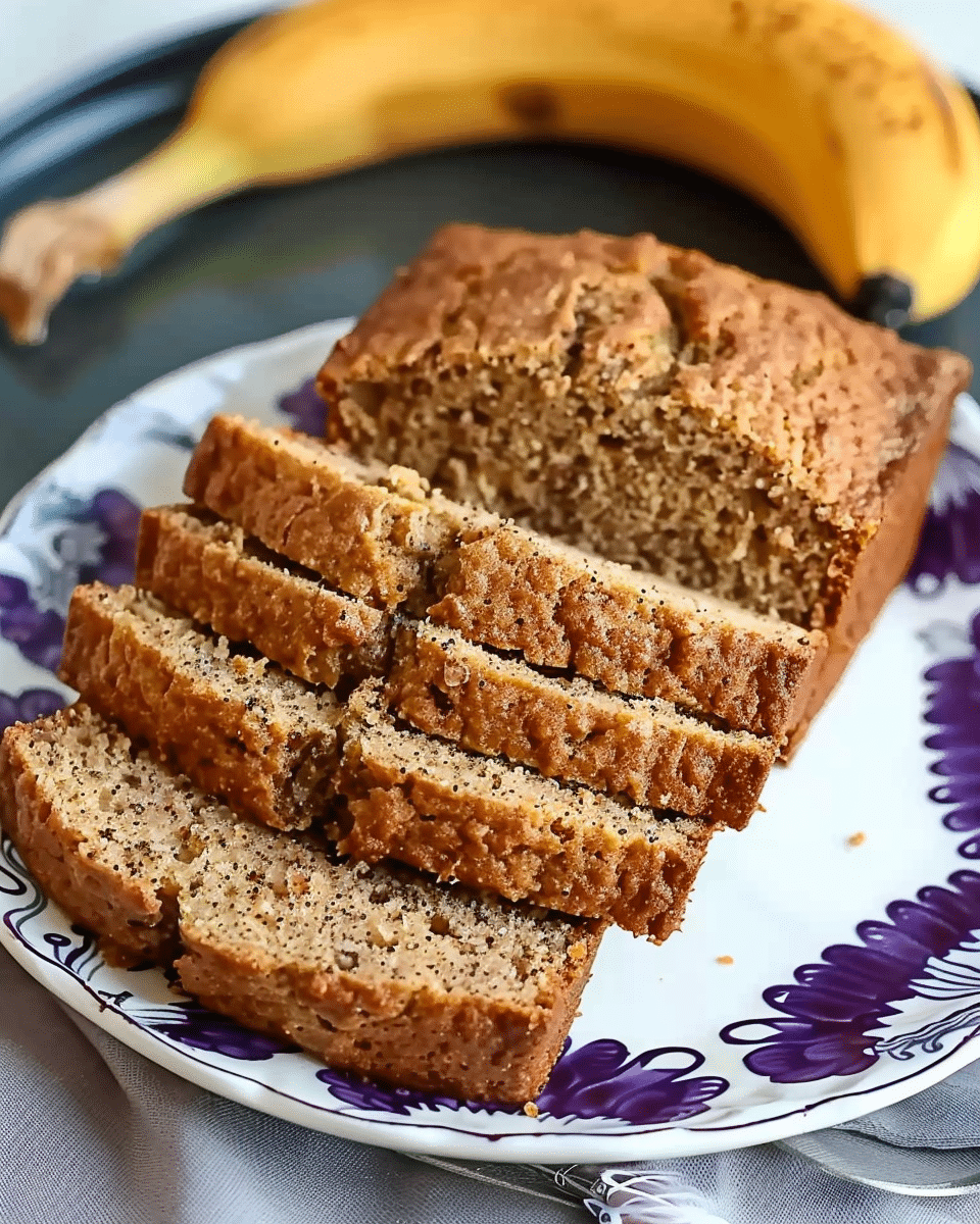 Peanut Butter & Banana Whole Wheat Quick Bread