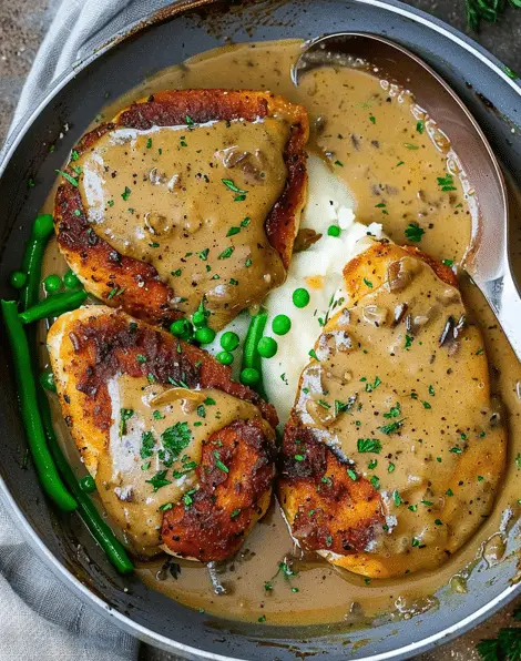 Chicken with Homemade Gravy