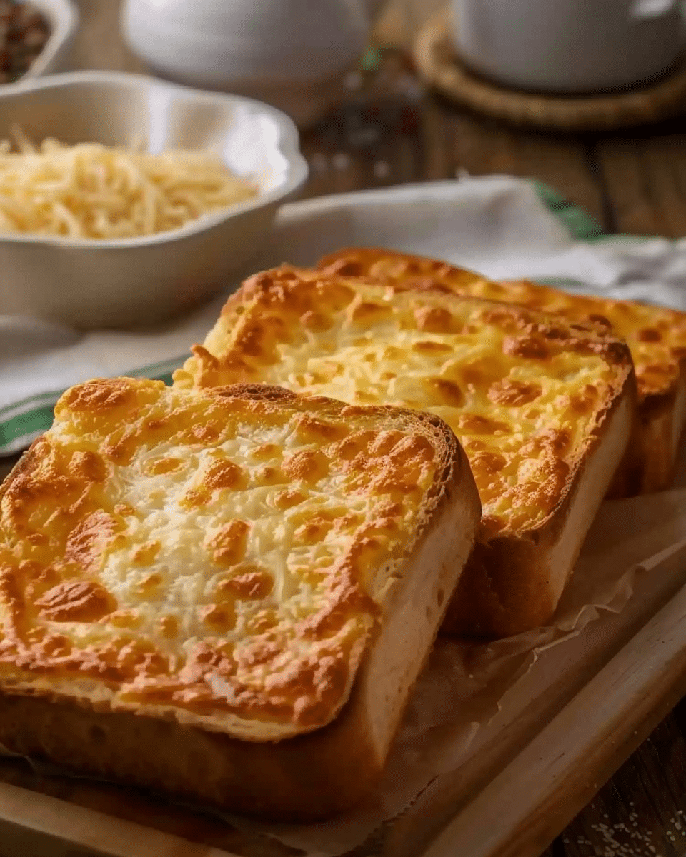 Air Fryer Pecorino Garlic Toast