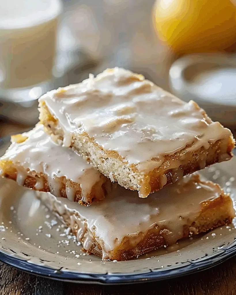 Soft Baked Maple Donut Bars