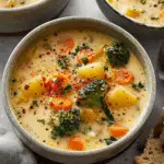 One Pot Creamy Vegetable Soup Recipe