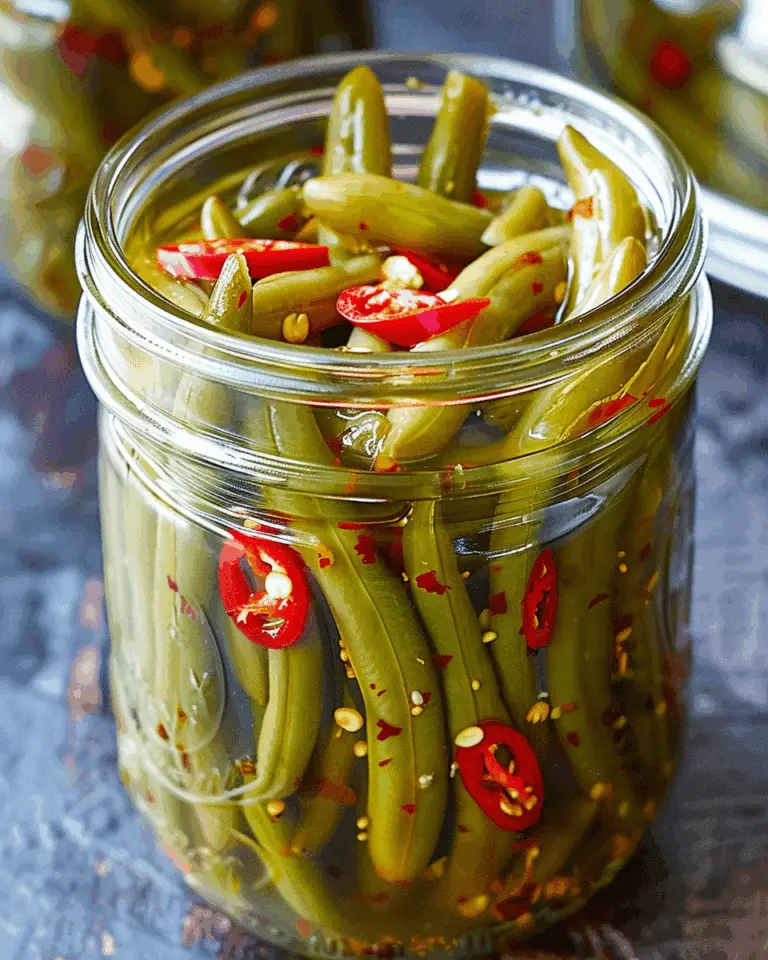 Quick Pickled Green Beans Recipe (Low Carb)