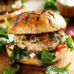 Really Good Spinach Feta Turkey Burgers