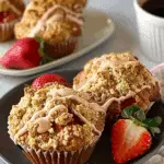 Strawberry Muffins With Crumble Topping