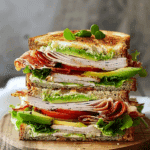 Easy Turkey Avocado Club Sandwich