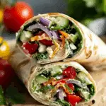 Easy Mediterranean Veggie Wraps