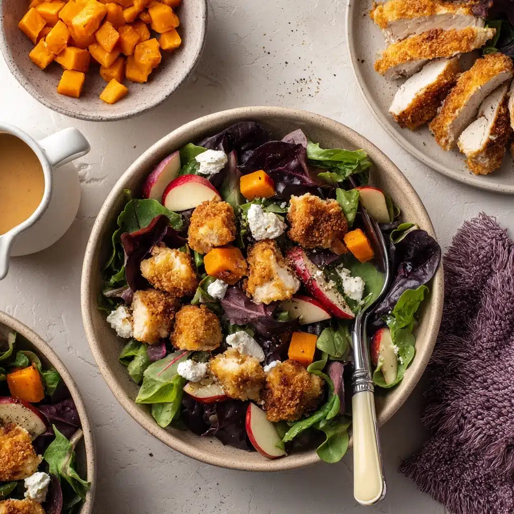 Fall Harvest Salad w/ Pecan Crusted Chicken Recipe - Recipe Image
