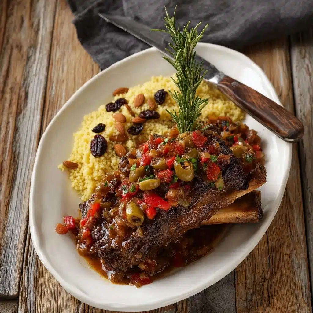 Braised Lamb Shank with Sweet & Savory Caponata Recipe 4 Braised Lamb Shank with Sweet & Savory Caponata Recipe - Recipe Image