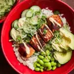 Teriyaki Salmon Bowl with Wasabi Dressing Recipe 6 Teriyaki Salmon Bowl with Wasabi Dressing Recipe