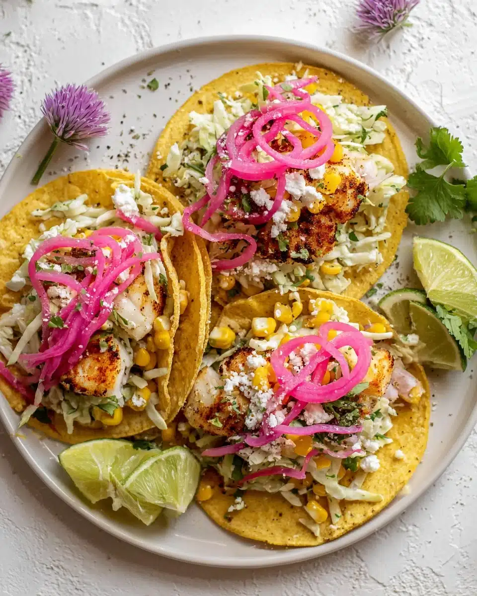 Grilled Fish Tacos with Jalapeño Corn Slaw Recipe 18 Grilled Fish Tacos with Jalapeño Corn Slaw Recipe