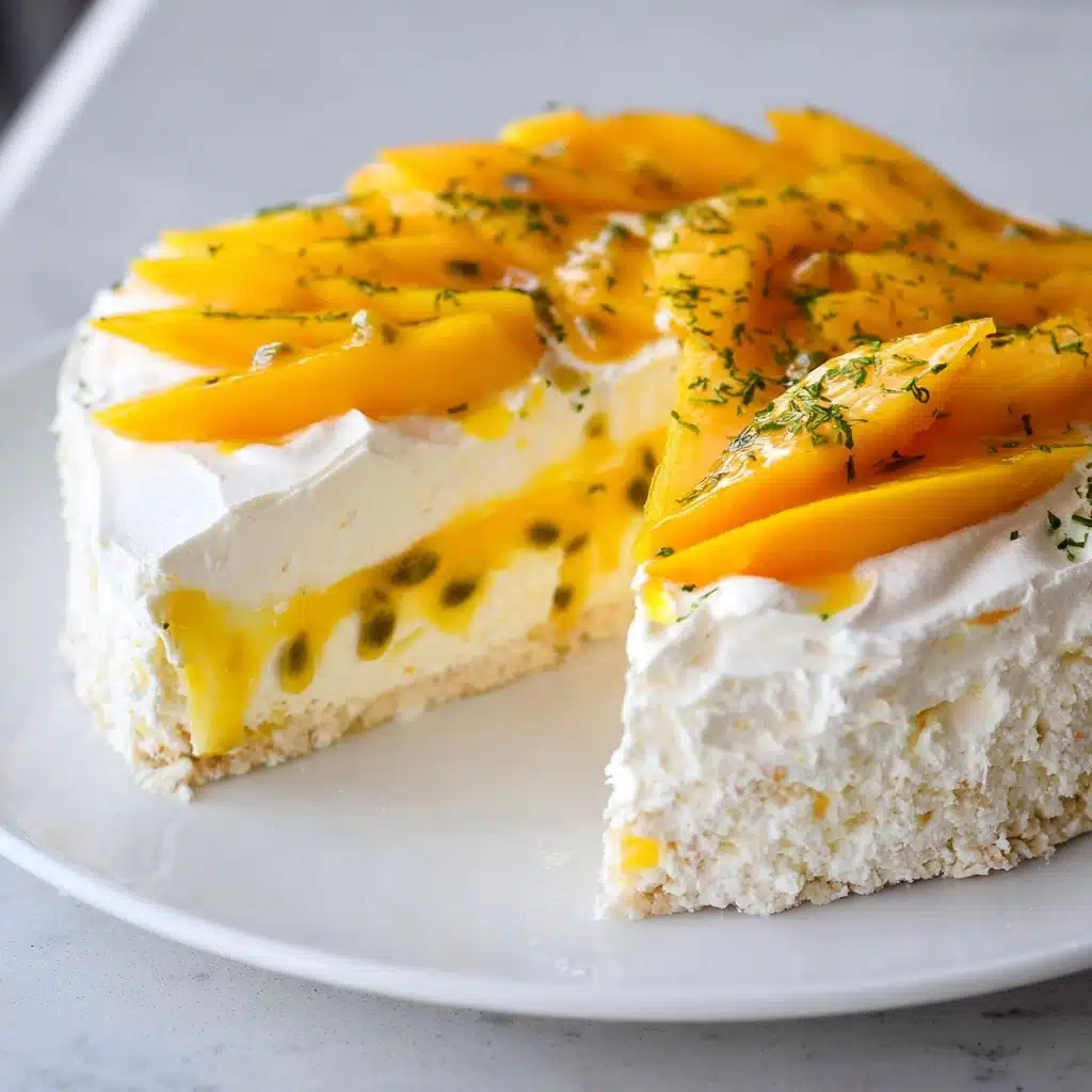 Passionfruit Curd Pavlova with Mango & Mint Recipe 5 Passionfruit Curd Pavlova with Mango & Mint Recipe - Recipe Image