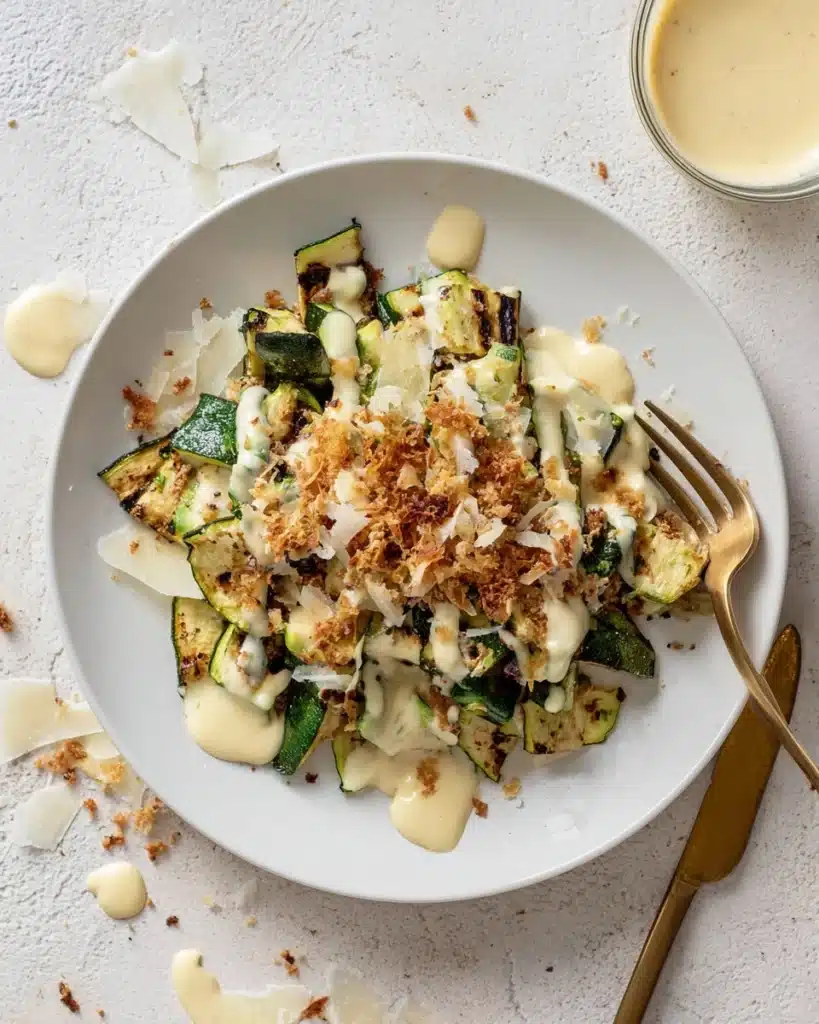 Grilled Zucchini Caesar Recipe
