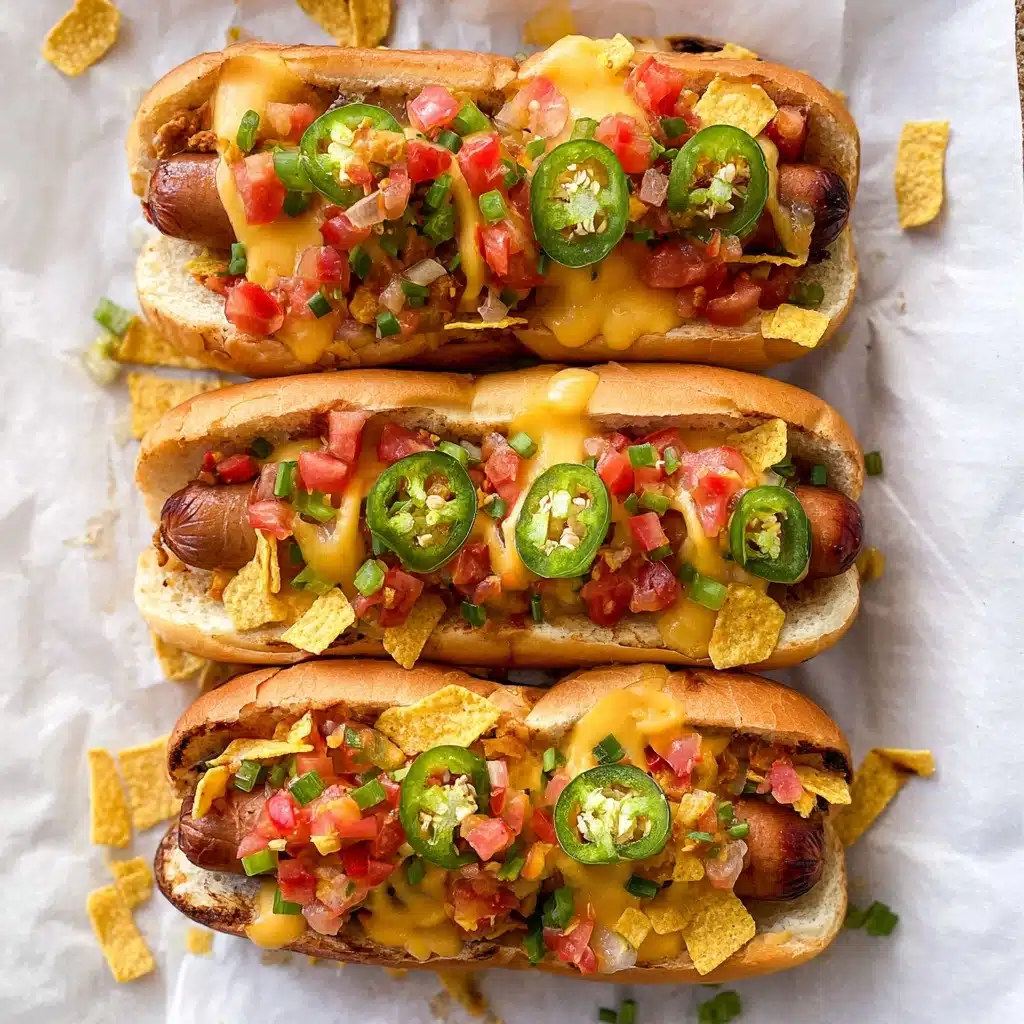Tortilla Crunch & Queso Hot Dogs Recipe 5 Tortilla Crunch & Queso Hot Dogs Recipe - Recipe Image