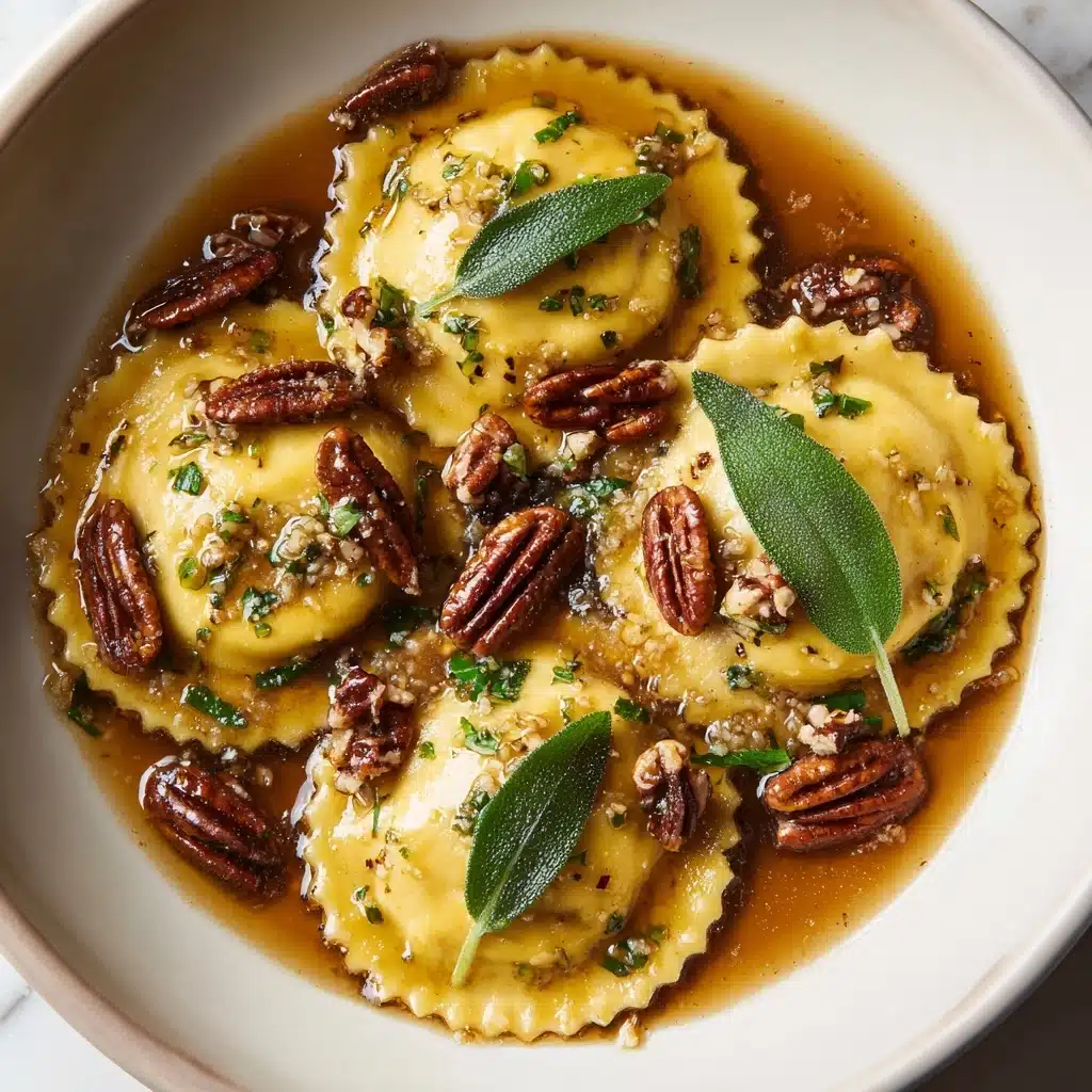 Pumpkin Ravioli with Pecan Crumble: A Cozy Fall Delight Recipe - Recipe Image