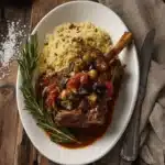 Braised Lamb Shank with Sweet & Savory Caponata Recipe 6 Braised Lamb Shank with Sweet & Savory Caponata Recipe