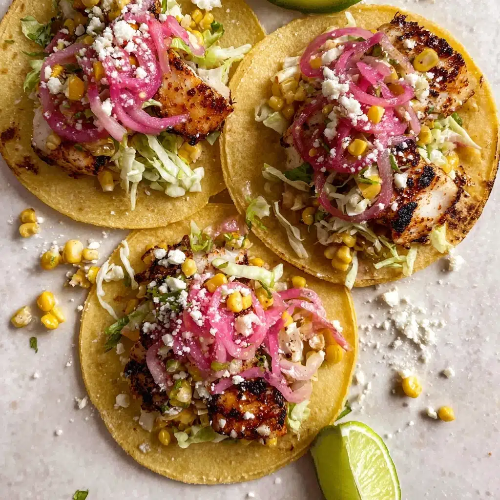 Grilled Fish Tacos with Jalapeño Corn Slaw Recipe 4 Grilled Fish Tacos with Jalapeño Corn Slaw Recipe - Recipe Image