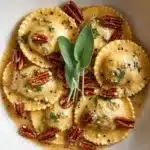 Pumpkin Ravioli with Pecan Crumble: A Cozy Fall Delight Recipe