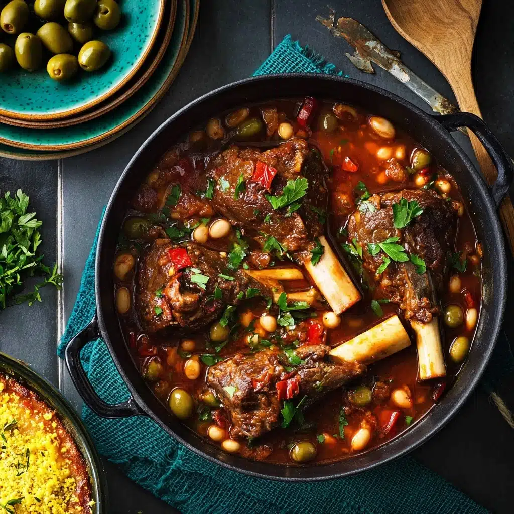 Braised Lamb Shank with Sweet & Savory Caponata Recipe 5 Braised Lamb Shank with Sweet & Savory Caponata Recipe - Recipe Image