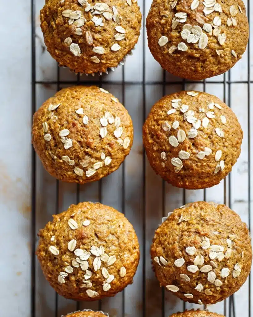 healthy banana oat muffins Recipe