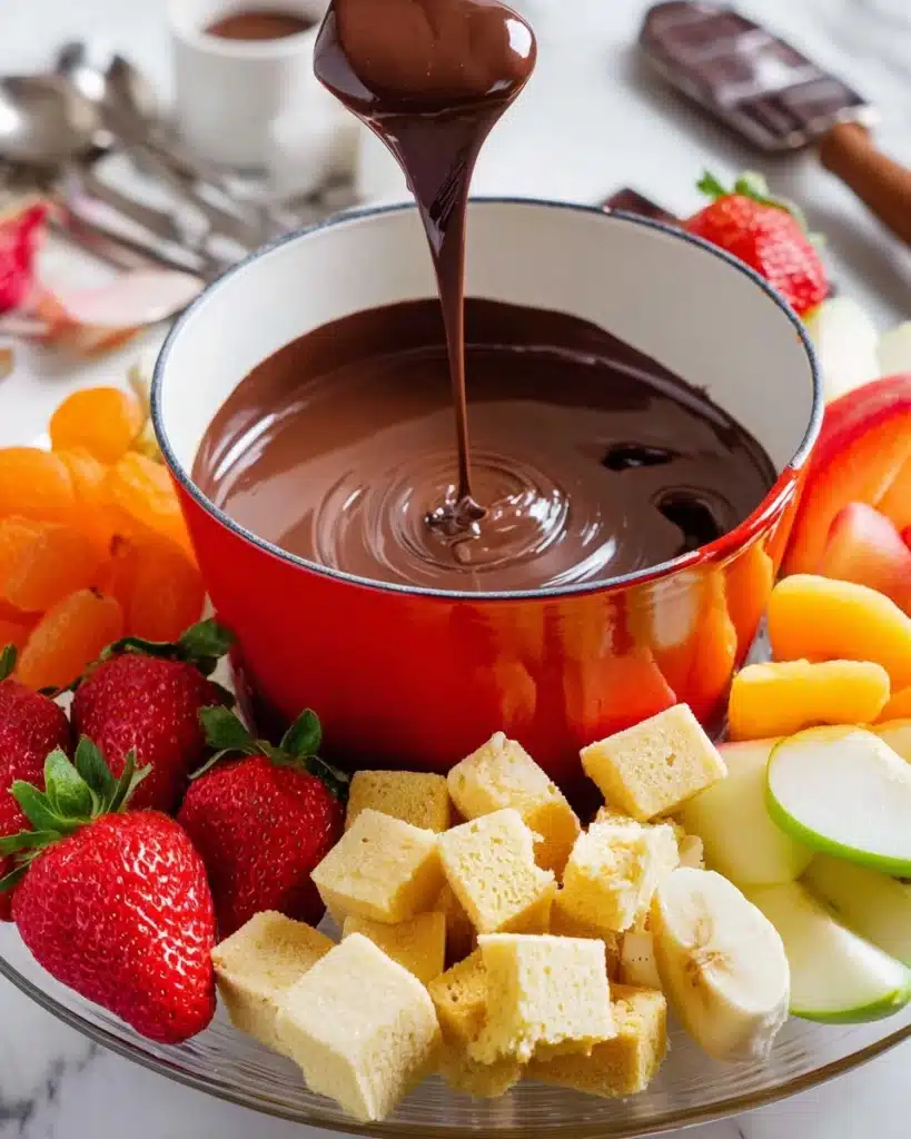Truffle Chocolate Fondue | Decadent Dessert Experience Recipe