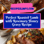 Roasted Lamb with Rosemary Honey Gravy Recipe