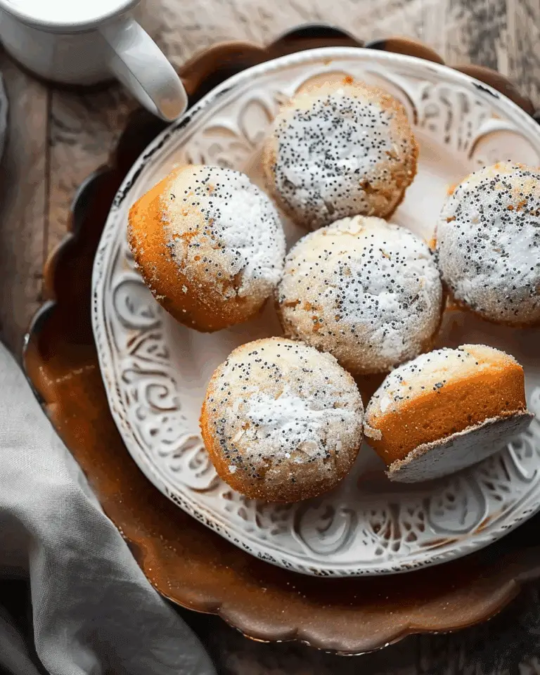 Almond Poppy Seed Tea Cakes