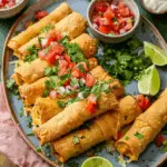 Baked Bean and Cheese Taquitos