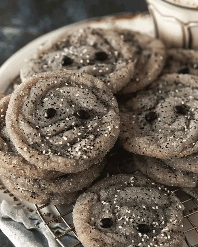 Soft Black Sesame Sugar Cookies